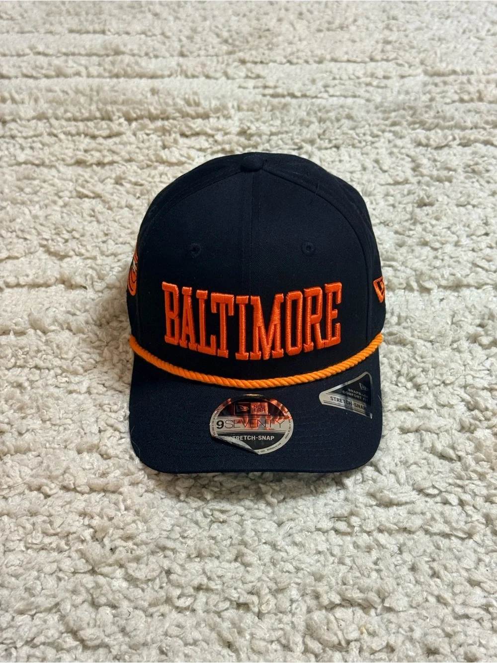 New Era Baltimore Orioles Mlb City Connect 9Seventy Stretch-Snap Snapback Hat